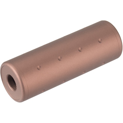 Lancer Tactical Airsoft Dotted Short Mock Suppressor - BRONZE
