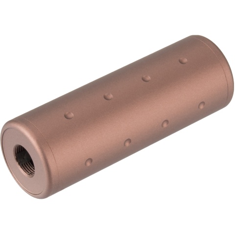 Lancer Tactical Airsoft Dotted Short Mock Suppressor - BRONZE