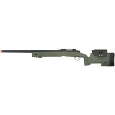Lancer Tactical M40A3 Bolt Action Airsoft Sniper Rifle - OD GREEN