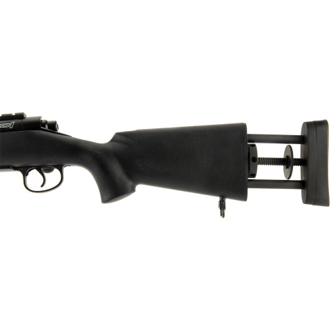 Echo1 M28 Bolt Action Airsoft Sniper Rifle w/ Bipod - BLACK
