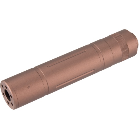 Lancer Tactical 155mm Aluminum Slot-Cut Mock Suppressor - Coyote Brown