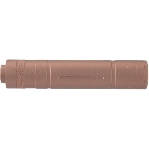 Lancer Tactical 155mm Aluminum Slot-Cut Mock Suppressor - Coyote Brown