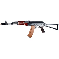 E&L AKS74N Airsoft AEG w/ Folding Stock (Platinum) - BLACK