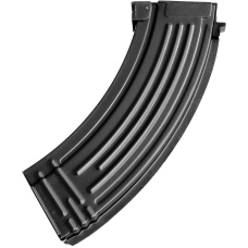 E&L 120rd Airsoft Mid Cap Magazine for AK-47 AEG Rifle - BLACK