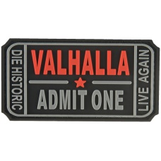 G-Force Valhalla Ticket PVC Morale Patch - BLACK