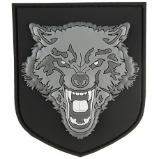 G-Force Shield Gray Wolf PVC Patch - GRAY