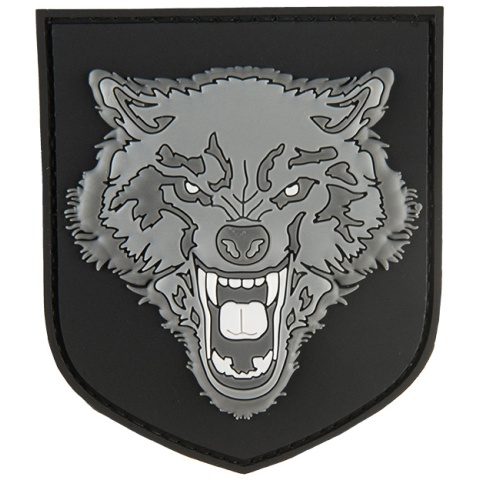 G-Force Shield Gray Wolf PVC Patch - GRAY