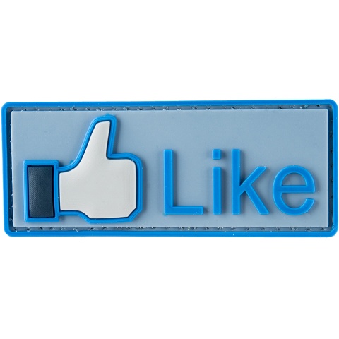 G-Force Like Button PVC Morale Patch - BLUE