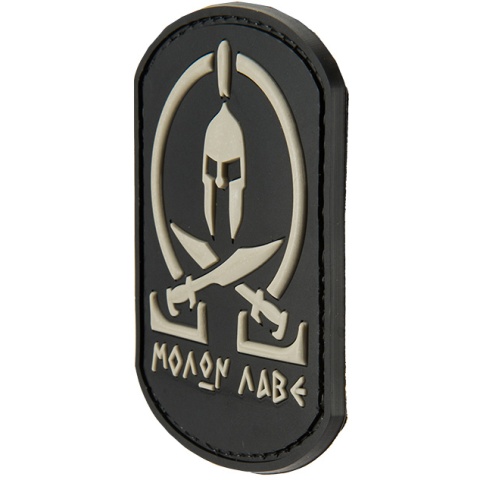 G-Force Molon Labe PVC Morale Patch - BLACK