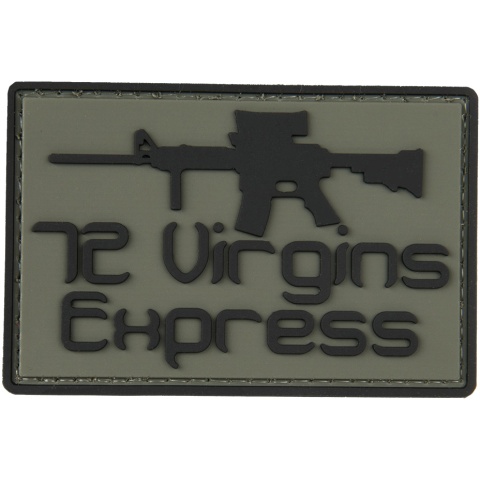 G-Force 72 Virgins Express PVC Morale Patch - BLACK