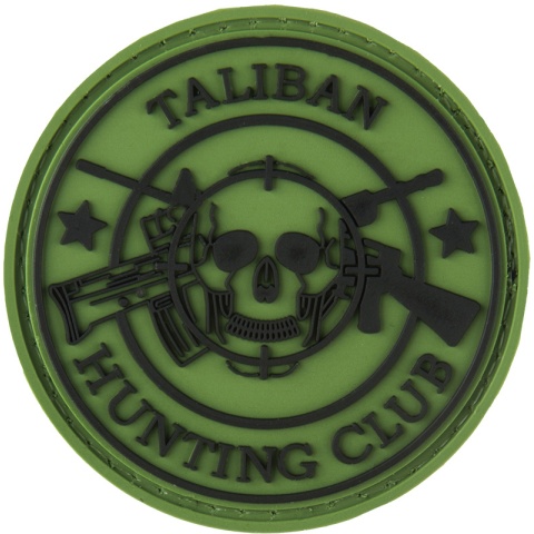 G-Force New Taliban Hunting Club PVC Morale Patch - OD GREEN
