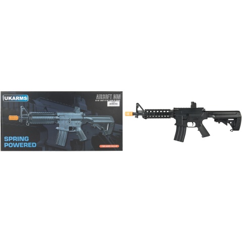 UK Arms P2207 Quad RIS M4 Spring Rifle - BLACK