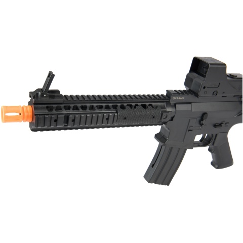 UK Arms P2214 Quad RIS M4 Spring Rifle w/ Adjustable Stock - BLACK