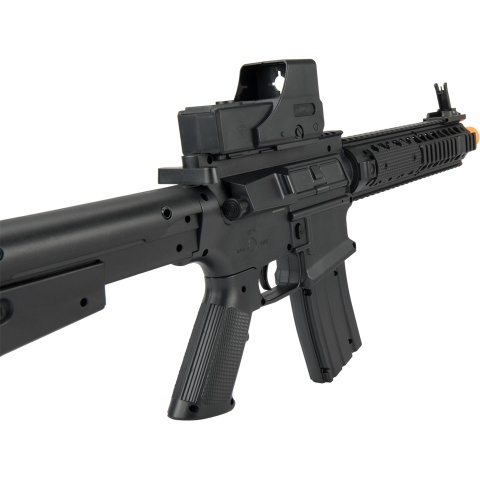 UK Arms P2214 Quad RIS M4 Spring Rifle w/ Adjustable Stock - BLACK