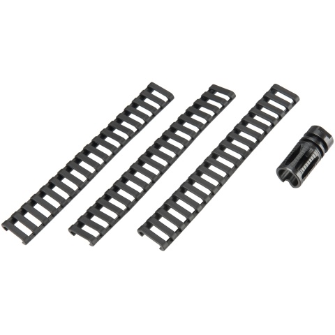 E&L Airsoft M4 MK18 SOPMOD II Airsoft AEG Rifle (Elite) - BLACK