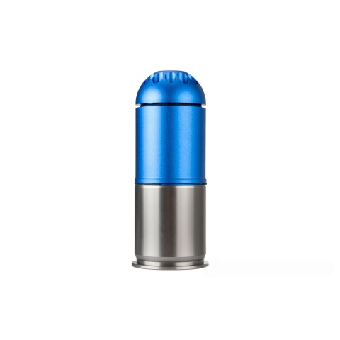 Atlas Custom Works Airsoft 120 Round Grenade Shell - BLUE / SILVER