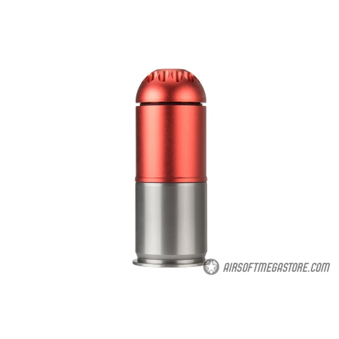 Atlas Custom Works Airsoft Grenade Shell - RED / SILVER