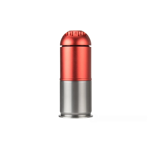Atlas Custom Works Airsoft Grenade Shell - RED / SILVER
