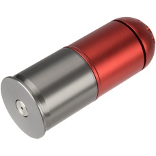 Atlas Custom Works Airsoft Grenade Shell - RED / SILVER