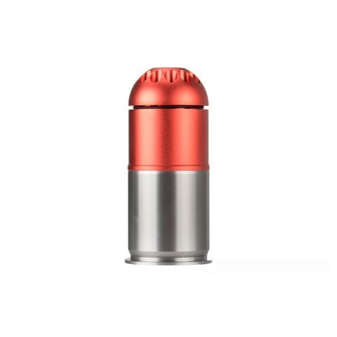 Atlas Custom Works Airsoft Grenade Shell - RED / SILVER