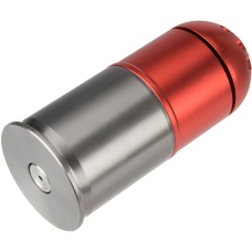 Atlas Custom Works Airsoft Grenade Shell - RED / SILVER