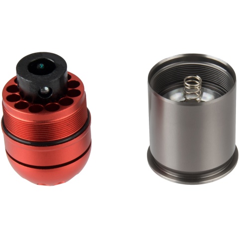 Atlas Custom Works Airsoft Grenade Shell - RED / BLACK