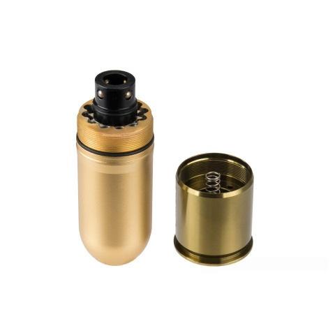 Atlas Custom Works Unicorn 40mm Airsoft Gas Grenade w/ 4 Stoppers - BRONZE