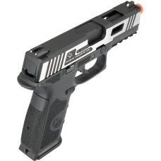 ICS XFG Hairline Gas Blowback Airsoft Pistol - BLACK/SILVER