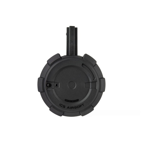 ICS 2000 Round Electric Drum Magazine w/ M4 Adapter - BLACK