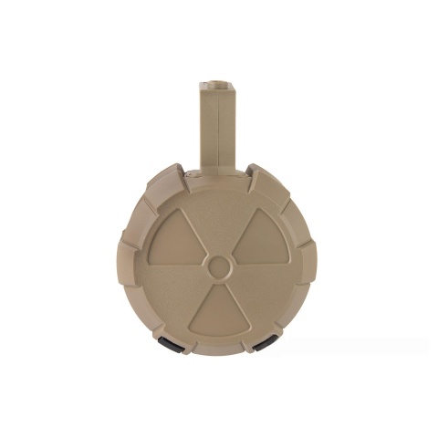ICS 2000 Round Electric Drum Magazine w/ M4 Adapter - TAN