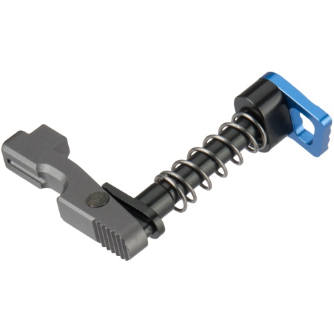 Lancer Tactical Extended Lightweight Mag Release for M4M16 Airsoft Rifle (Color: Blue)