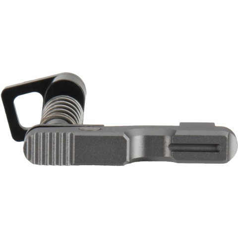 Lancer Tactical Extended Lightweight Mag Release for M4/M16 Airsoft Rifle (Color: Grey)