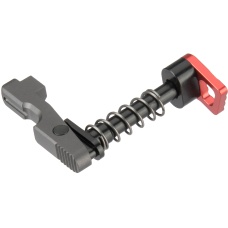 Lancer Tactical Extended Lightweight Mag Release for M4/M16 Airsoft Rifle (Color: Red)