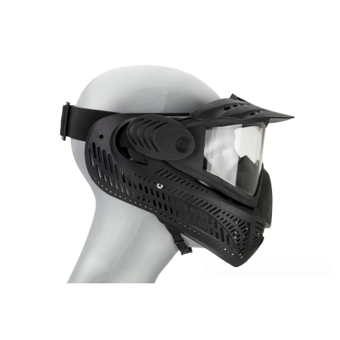 AMA Full Face Airsoft Mask w/ A Full Adjustable Strap - BLACK