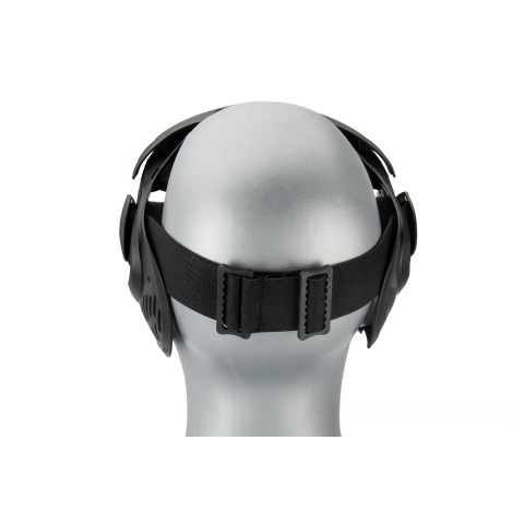 AMA Full Face Airsoft Mask w/ A Full Adjustable Strap - BLACK