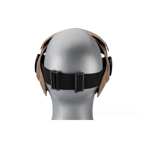 AMA Full Face Airsoft mask w/ A Full Adjustable Strap - TAN