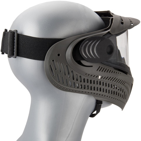 AMA Full Face Airsoft Mask w/ A Full Adjustable Strap - GRAY