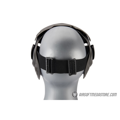 AMA Full Face Airsoft Mask w/ A Full Adjustable Strap - GRAY