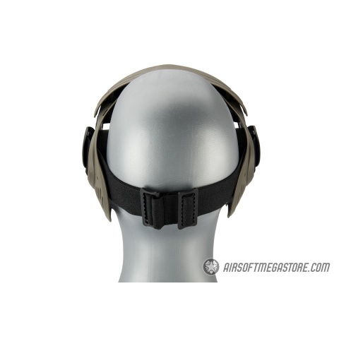 AMA Full Face Airsoft Mask w/ A Full Adjustable Strap - OD GREEN