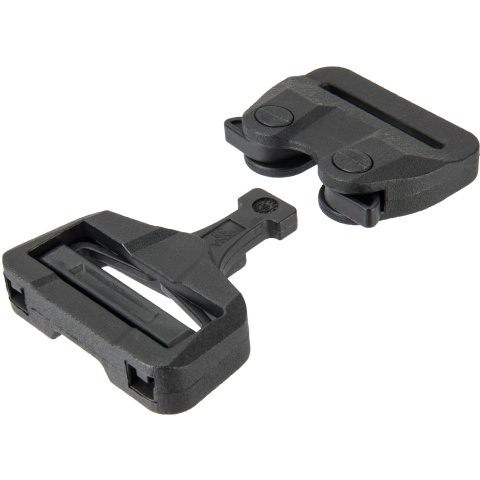 Lancer Tactical Snap Buckle Fastener for Tactical Belts - BLACK
