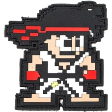 Aprilla Design PVC IFF Hook & Loop 8-Bit Patch (Ryu)