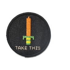 Aprilla Design ITS DANGEROUS TO GO ALONE! Take This Patch - BLACK