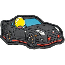 Aprilla Design PVC IFF Hook & Loop Automotive Patch (Nismo GTR Black)