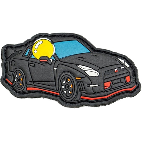 Aprilla Design PVC IFF Hook & Loop Automotive Patch (Nismo GTR Black)