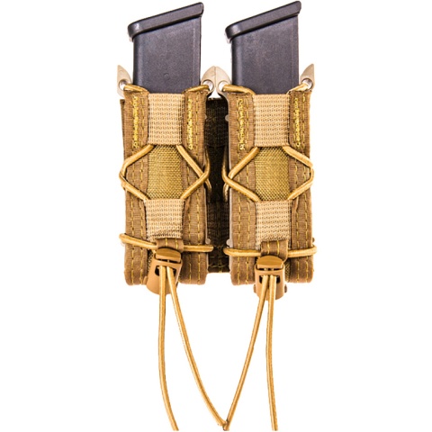 High Speed Gear Double Pistol TACO MOLLE Magazine Pouch - COYOTE BROWN