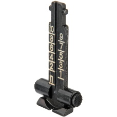 E&L Airsoft AK Series Rear Iron Sight Set - BLACK