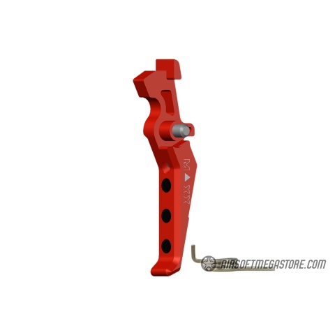 Maxx Model CNC Aluminum Advanced AEG Trigger (Style E) - RED