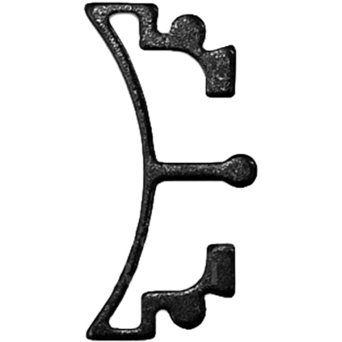 Airsoft Masterpiece Aluminum Puzzle Front Curve Long Trigger - BLACK