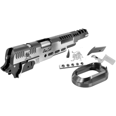 Airsoft Masterpiece Slide Kit DragonCat Open Slide Kit for Hi-Capa - TITANIUM GRAY
