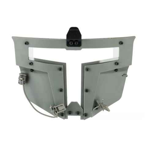 Armory T-shaped Windowed Attachment Face Mask For Bump Helmets - GRAY